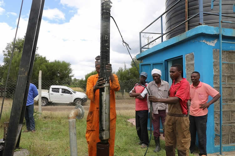 diagnostic assessment of Kandutura Primary School’s borehole pump 3