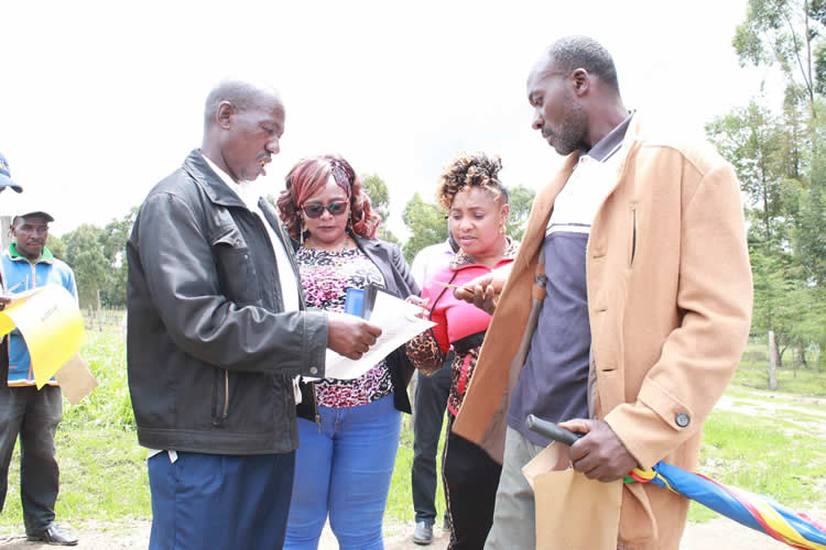 ownership documents verification exercise for 67 plots, ahead of the formal issuance of title deeds to residents of Rurii Ward 4